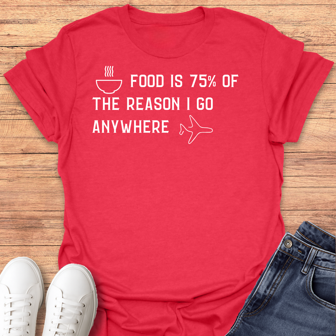 Food is 75% T-shirt