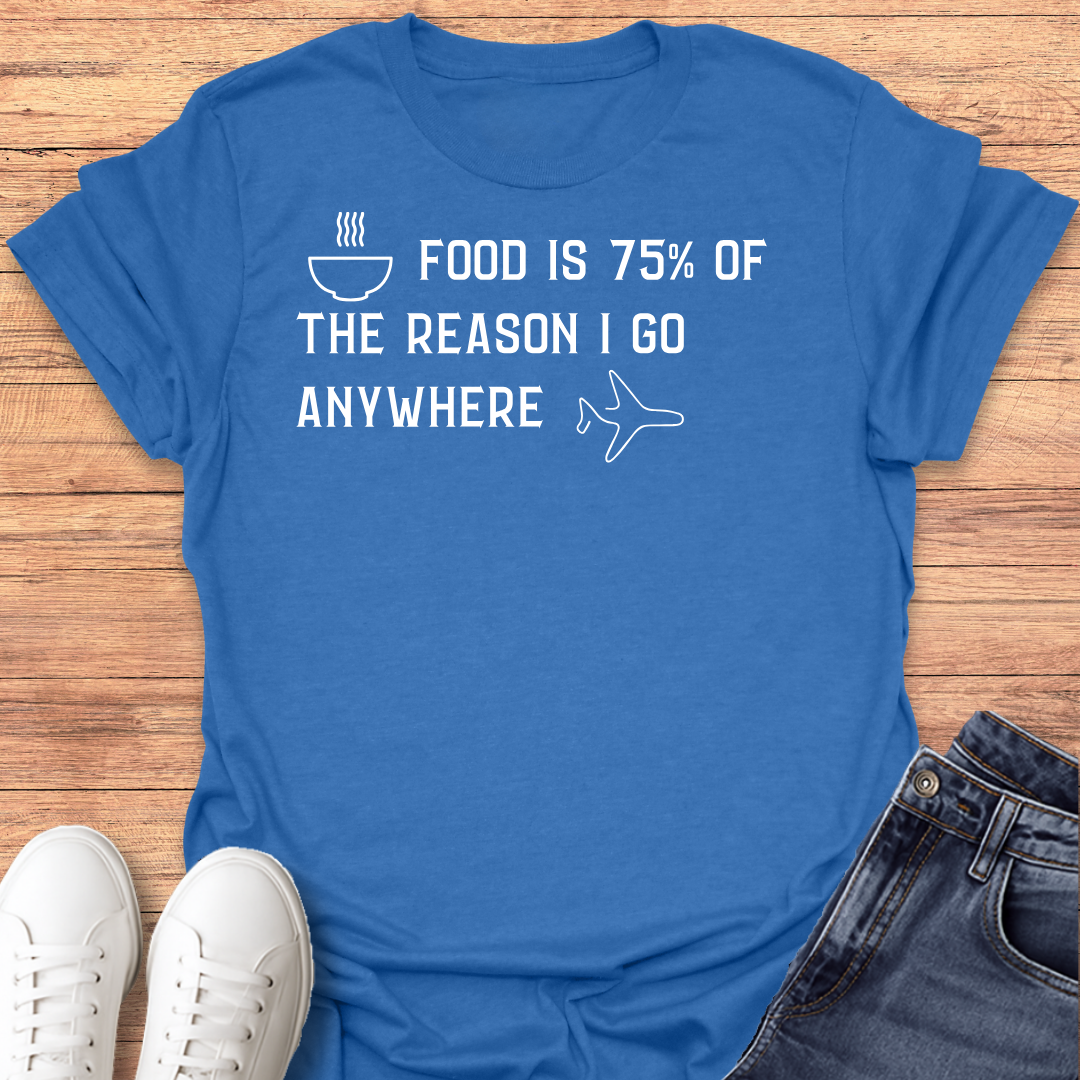 Food is 75% T-shirt
