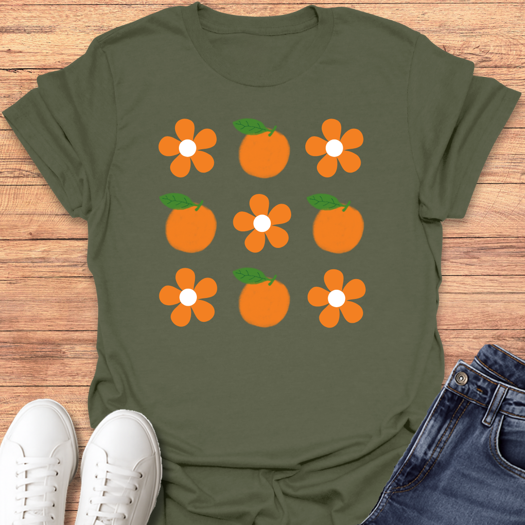 Orange Flower T-shirt