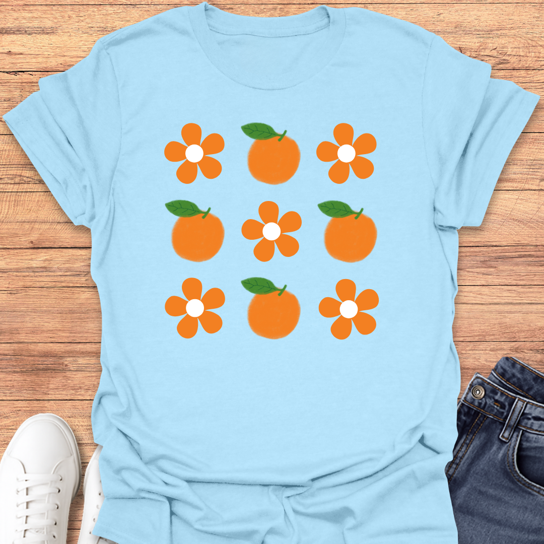 Orange Flower T-shirt