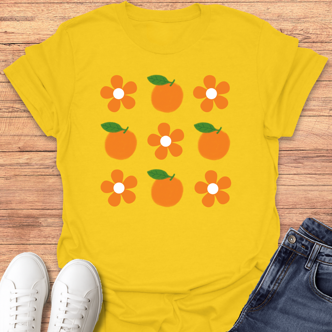 Orange Flower T-shirt