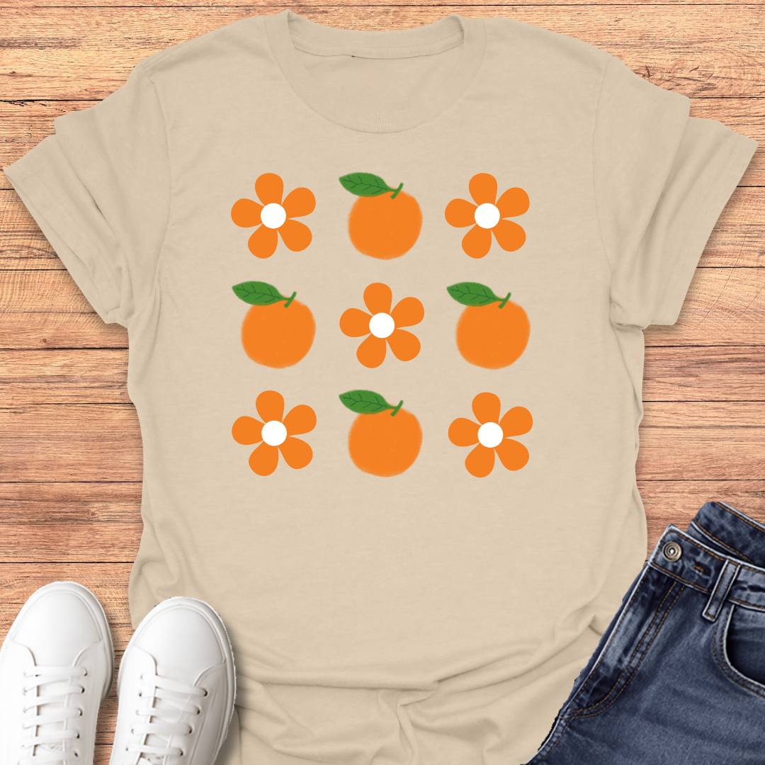 Orange Flower T-shirt