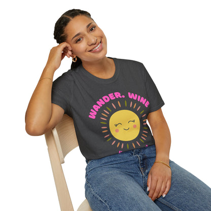 Wander Wine Eat T-shirt