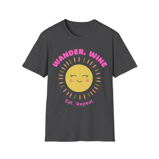 Wander Wine Eat T-shirt
