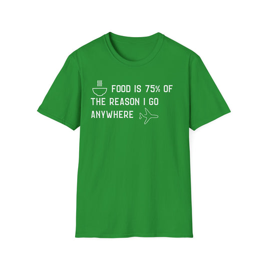 Food is 75% T-shirt