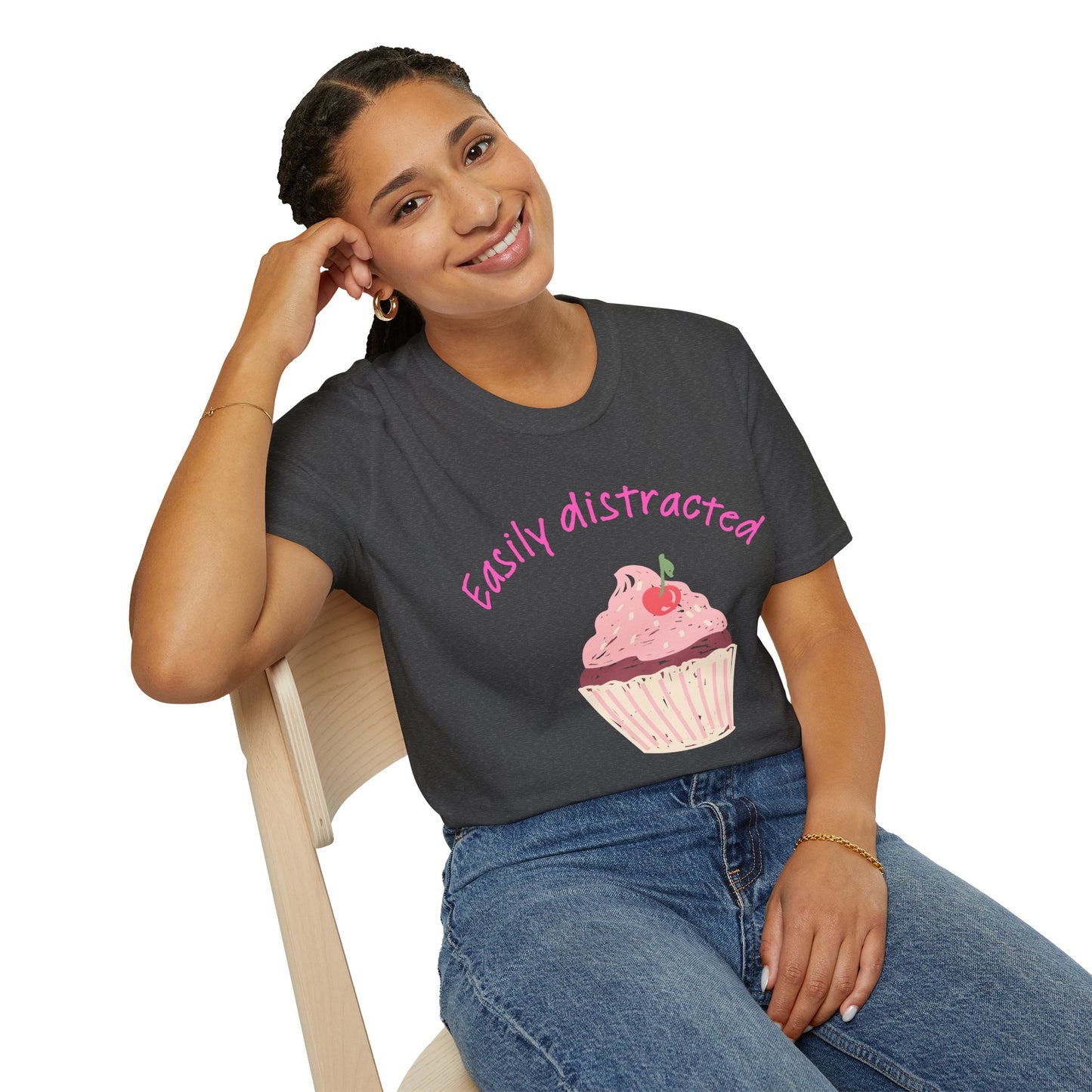 Easily Distracted by Cake T-Shirt