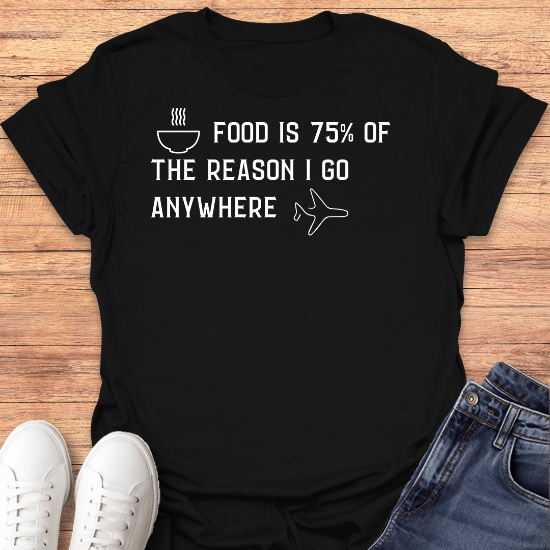 Food is 75% T-shirt
