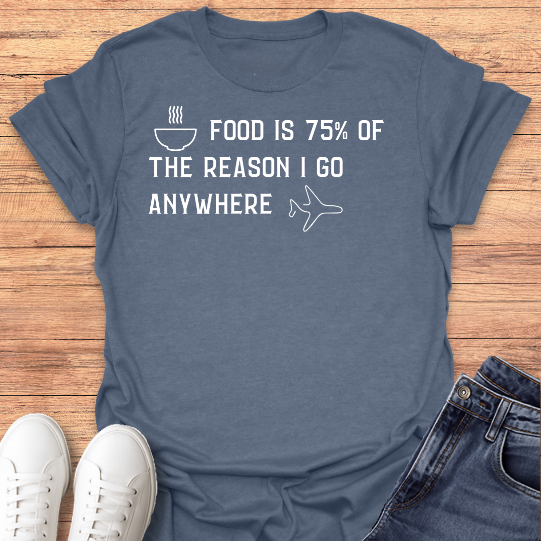 Food is 75% T-shirt
