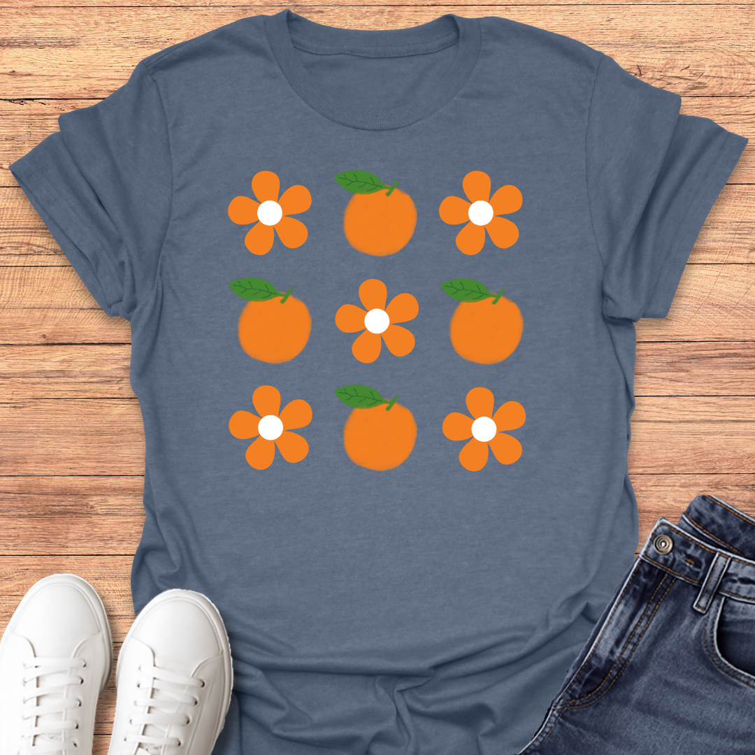 Orange Flower T-shirt