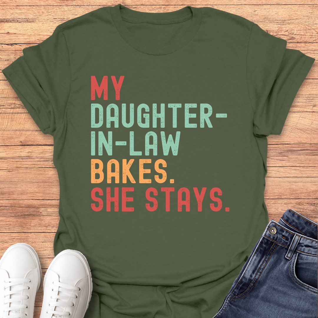 Daughter-in-law bakes T-shirt