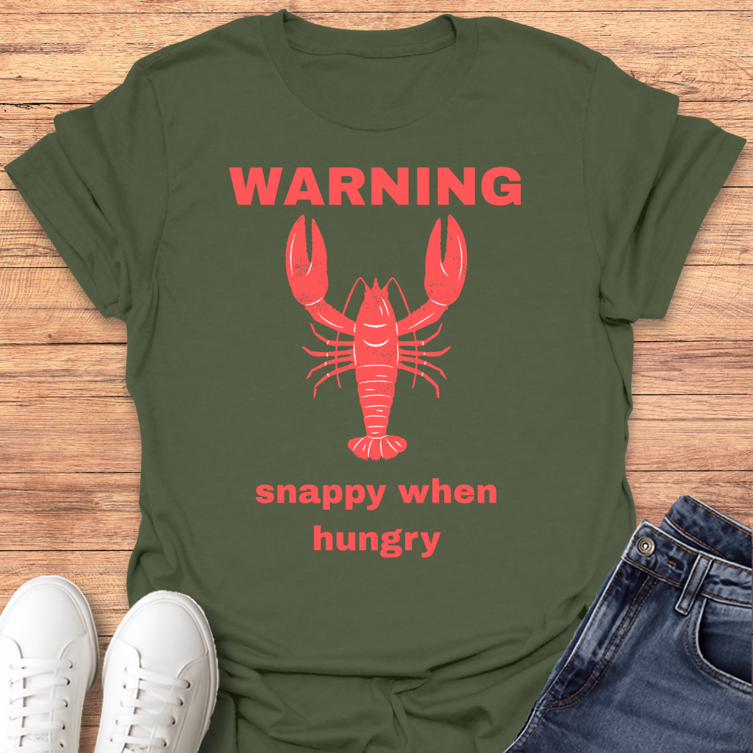 Warning, Snappy T-Shirt