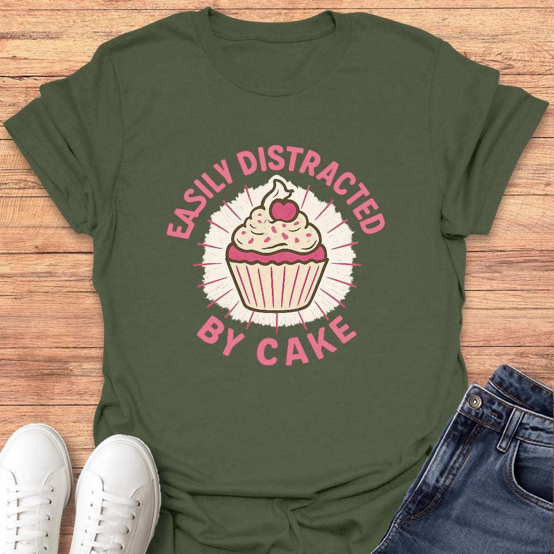 Distracted by Cake T-Shirt