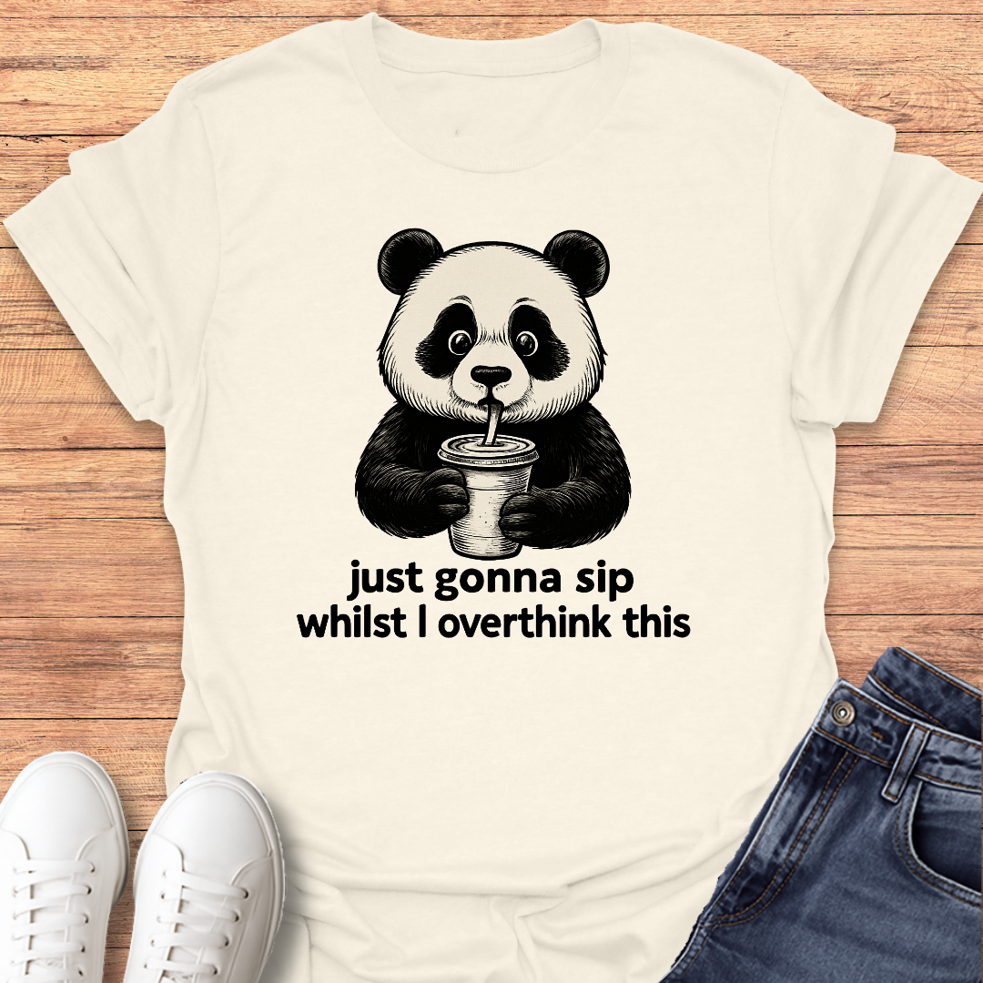 Overthinking Panda T-Shirt