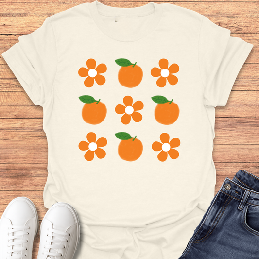 Orange Flower T-shirt