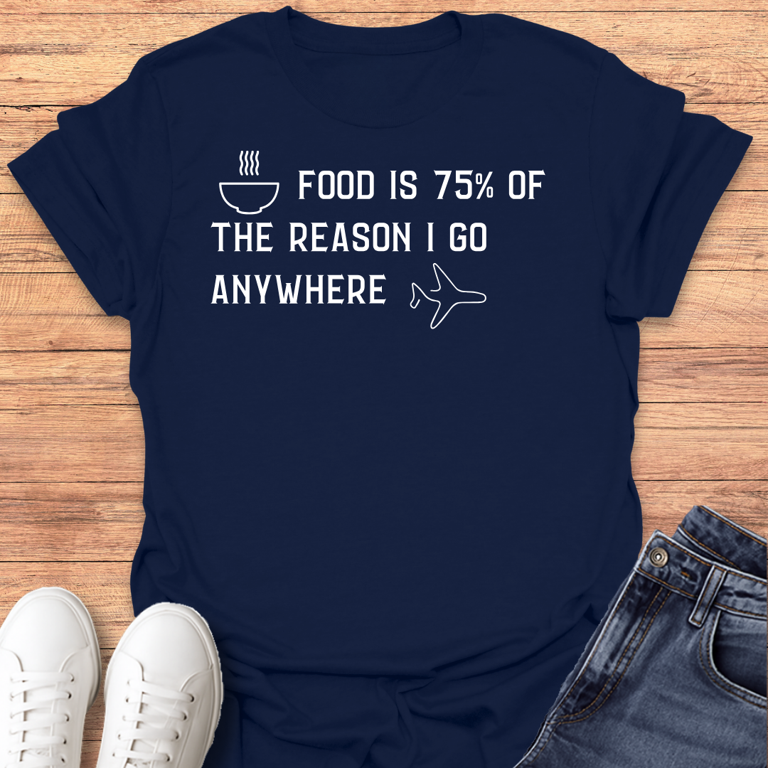 Food is 75% T-shirt