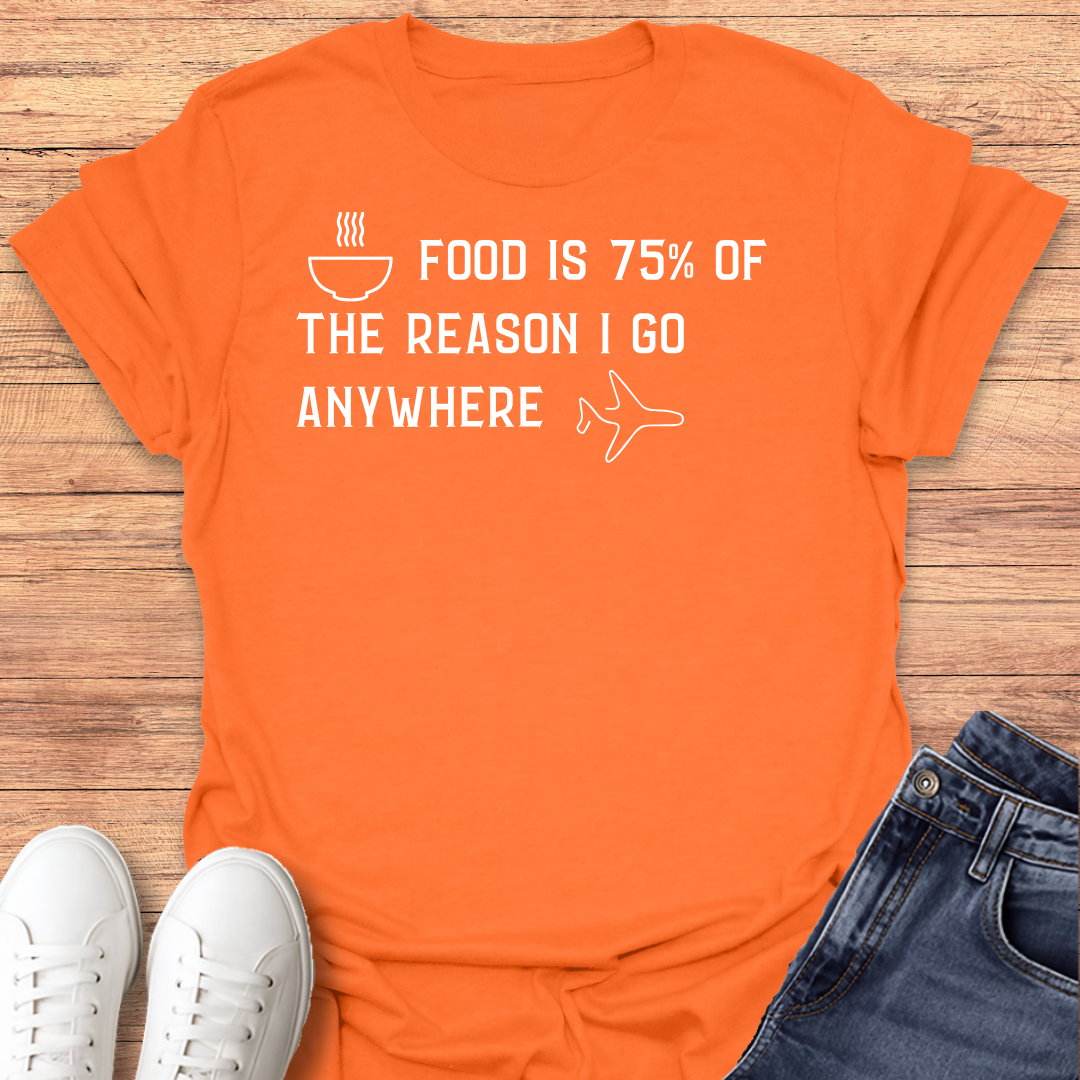 Food is 75% T-shirt