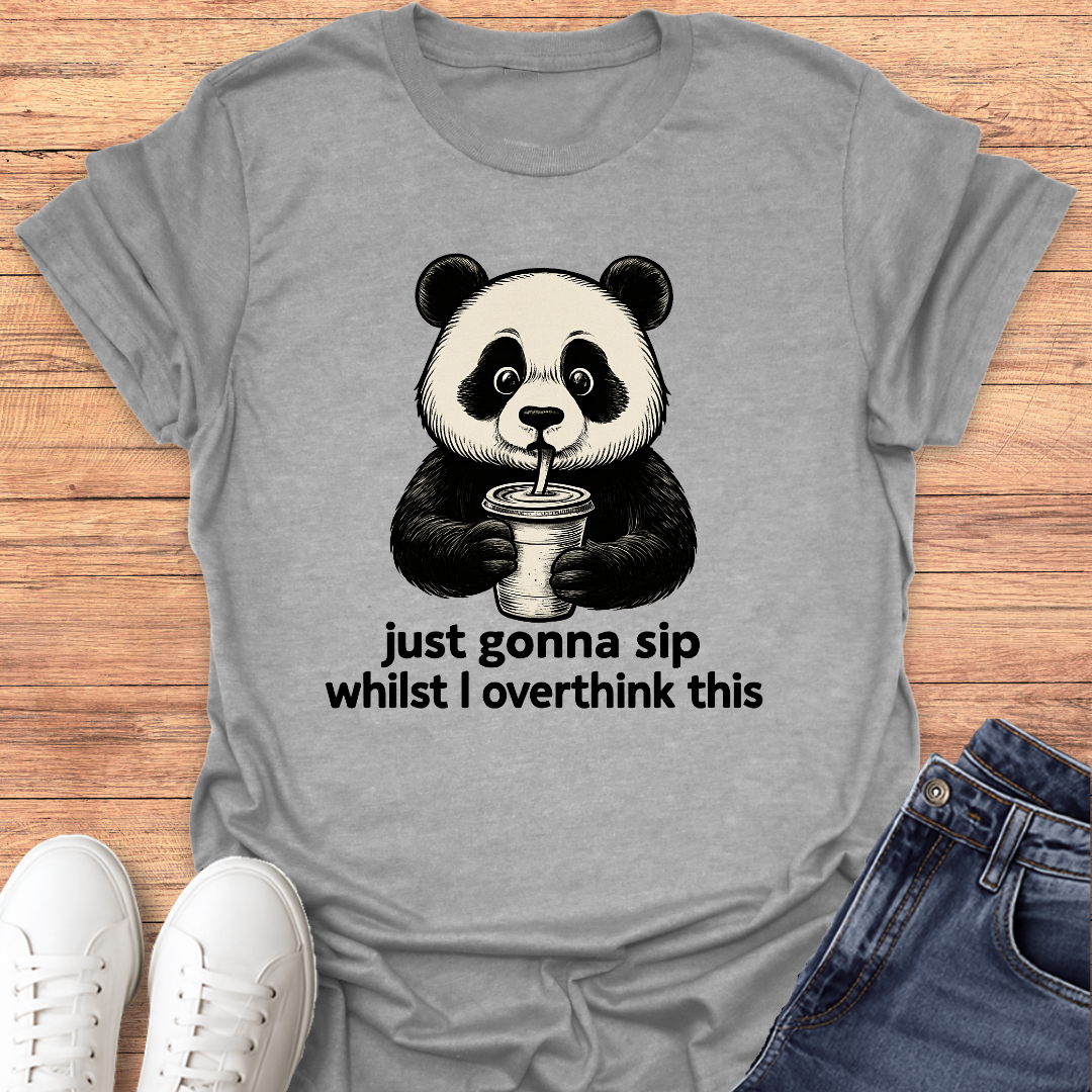 Overthinking Panda T-Shirt