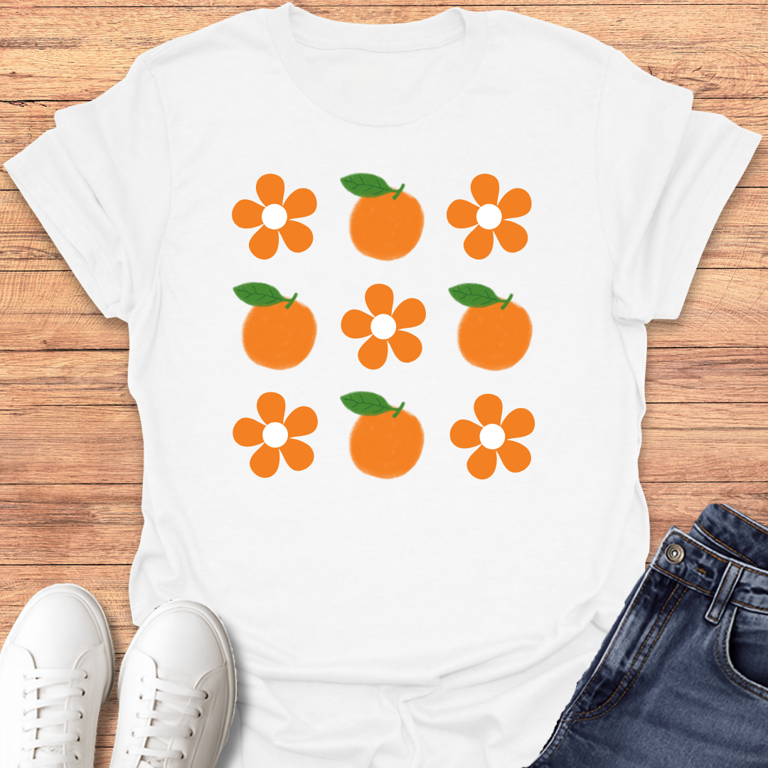 Orange Flower T-shirt